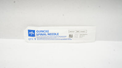 Medline PAIN8023 Quincke Spinal Ndle 22G x 5 inch